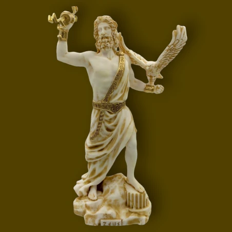 Άγαλμα Θεός Δίας Αλάβαστρο 17 εκ