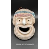 white comedy mask