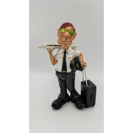pilot humorous figurine
